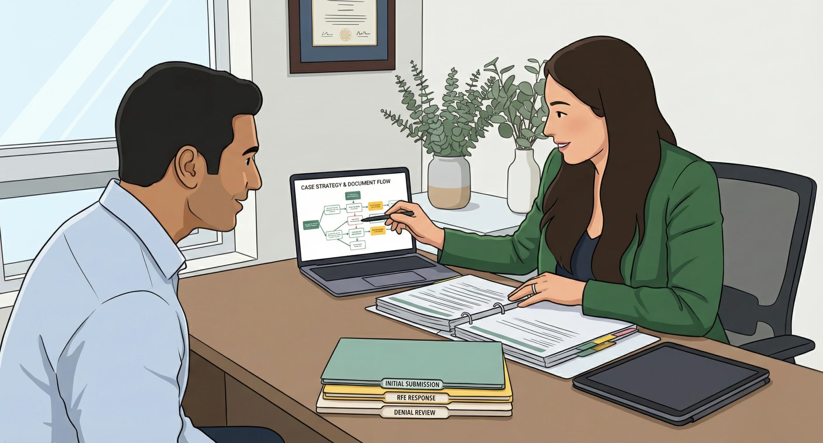 Document support and case strategy